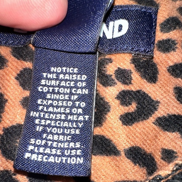 Lands’ End Leopard Print Long Sleeve Blouse - Size M (10-12) - Picture 6 of 7